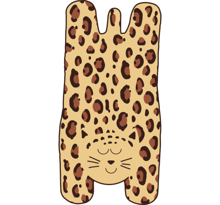 Store enrouleur beige léopard pour enfants - TenStickers