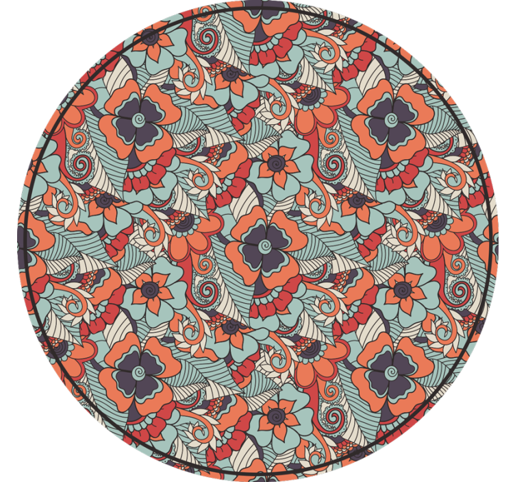 Store enrouleur chambre motif paisley floral - TenStickers