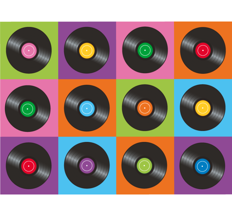 Store enrouleur chambre disques vinyles cuisine - TenStickers
