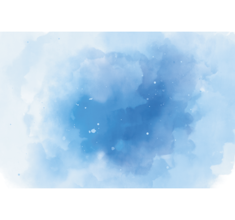 Store enrouleur chambre aquarelle bleue minimaliste - TenStickers