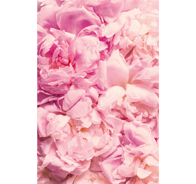 Store enrouleur chambre fleurs roses pivoine réalistes - TenStickers