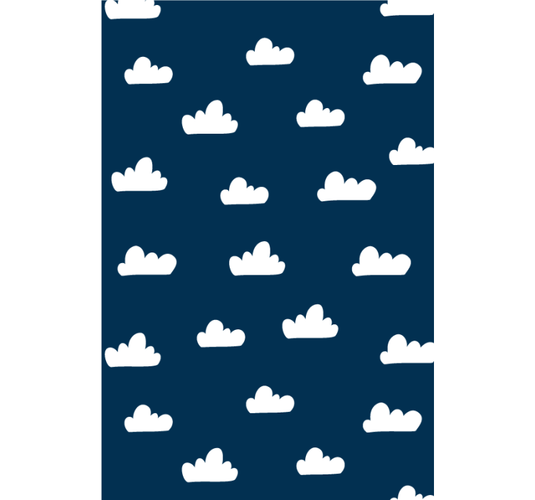 Nuage de fond bleu foncé store - TenStickers