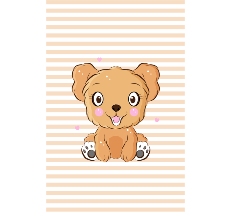 Store enrouleur animaux illustration de chiot mignon - TenStickers