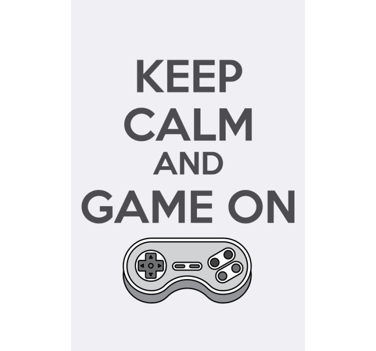 Store Keep calm and game on - TenStickers