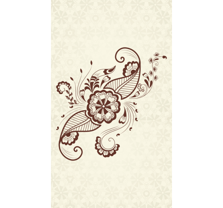 Store enrouleur fleur motif floral complexe - TenStickers