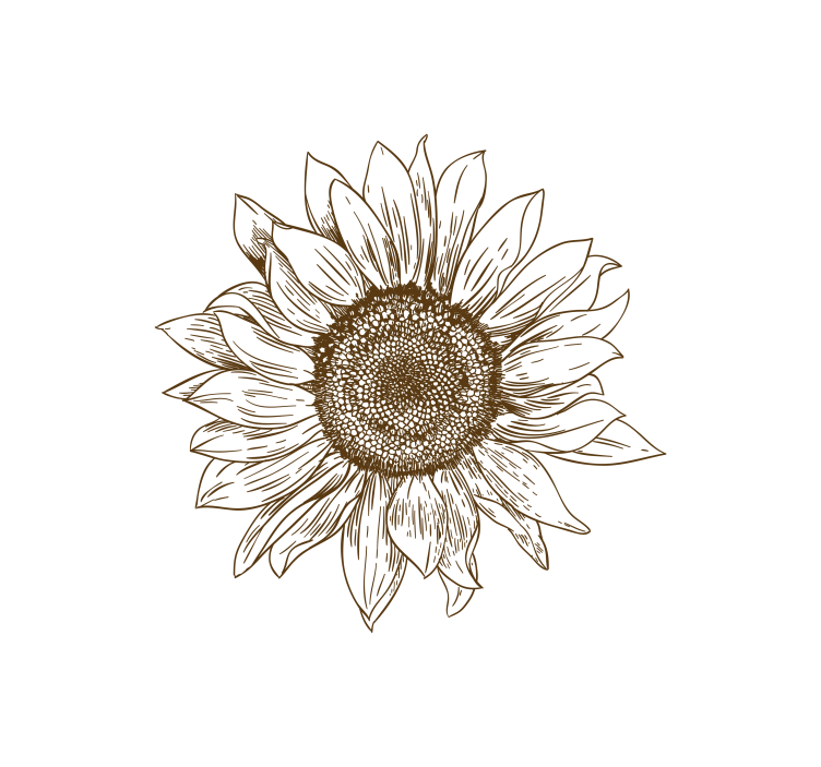 Store enrouleur fleurs et plantes motif tournesol - TenStickers