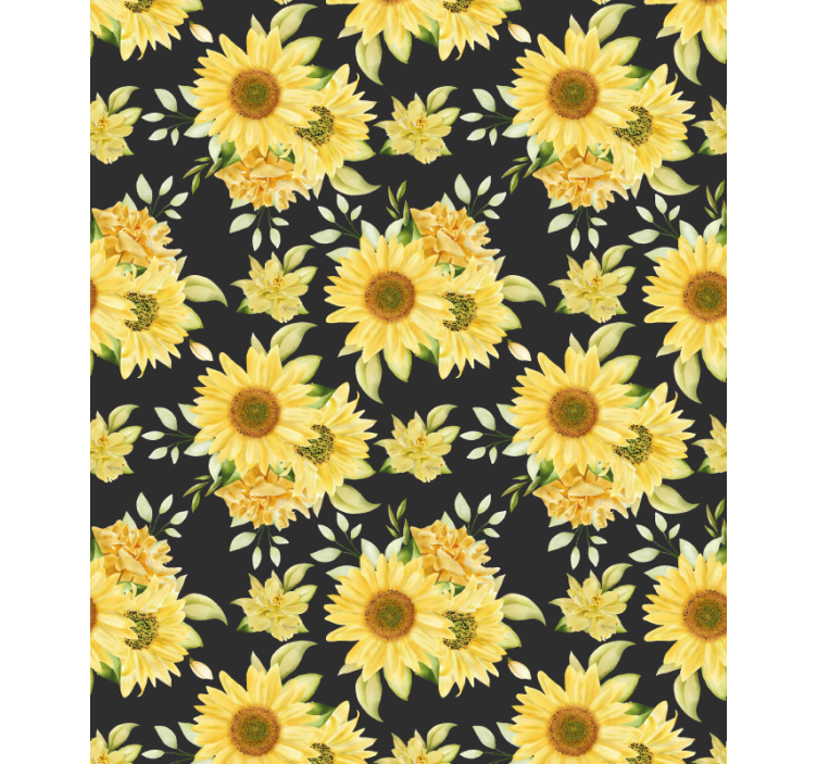 Store enrouleur fleurs et plantes motif floral de tournesol - TenStickers