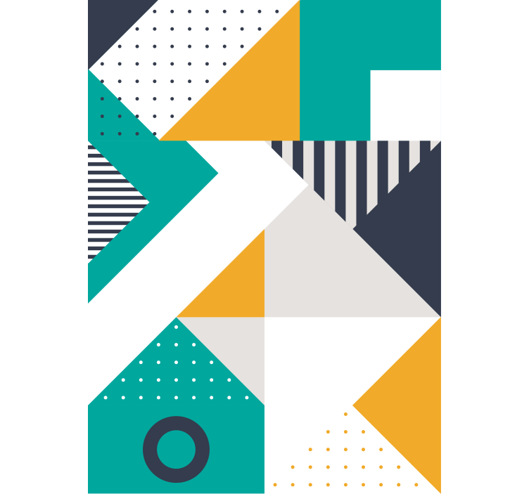 Store enrouleur moderne mélange de motifs géométriques - TenStickers