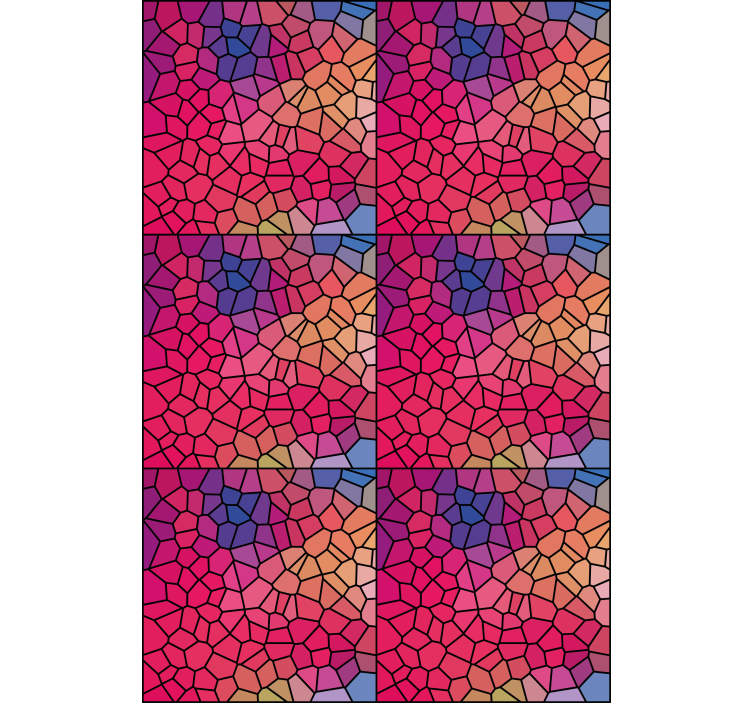 Store enrouleur textures et motifs motif de couleur mosaïque - TenStickers