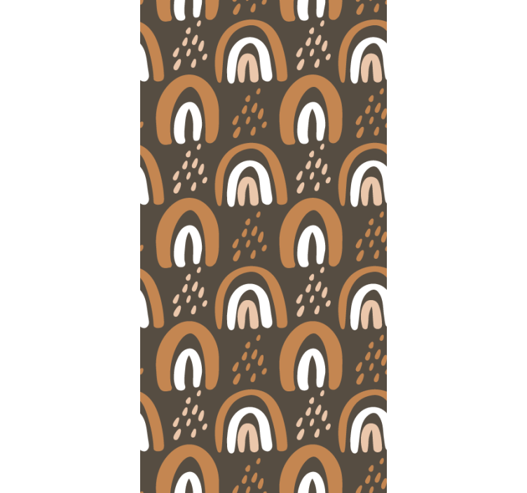 Store enrouleur chambre enfant arc-en-ciel terreux peint - TenStickers