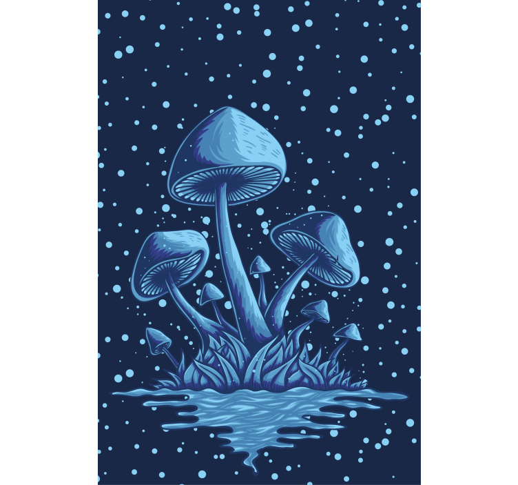 Store enrouleur original reflet de l'eau des champignons - TenStickers