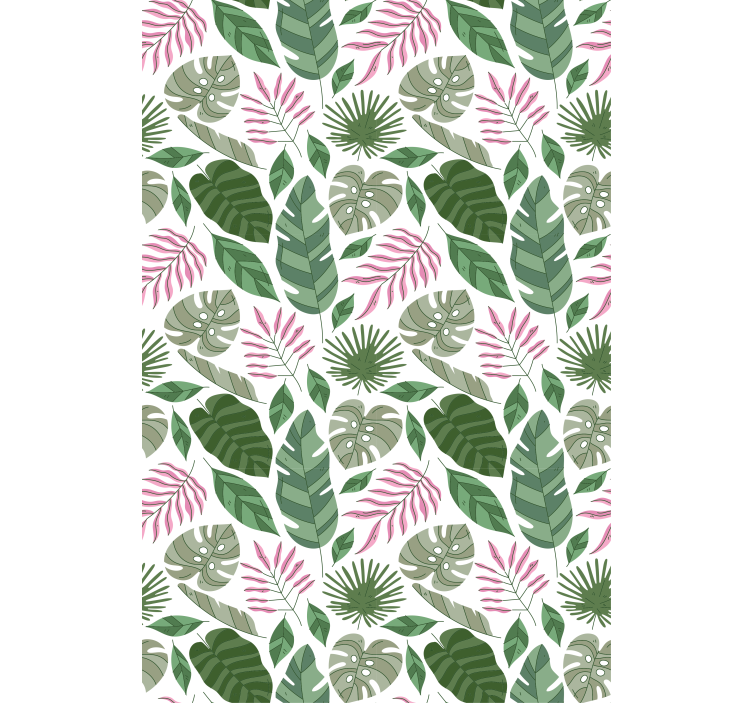 Store enrouleur salon thème de verdure tropicale - TenStickers