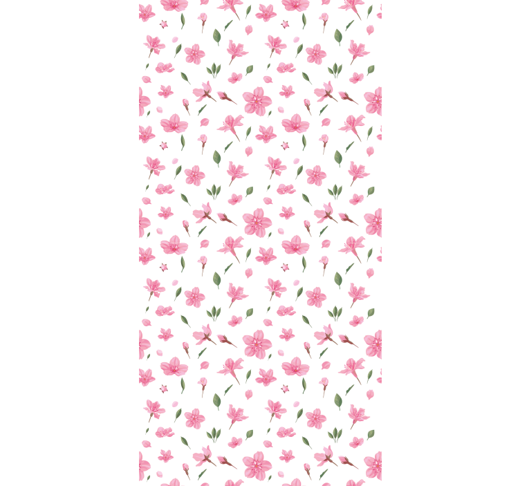 Store enrouleur fleur motif rose délicat - TenStickers