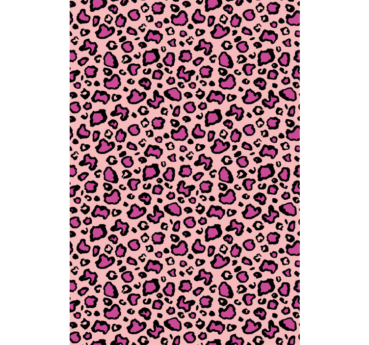Store enrouleur animaux imprimé léopard rose - TenStickers