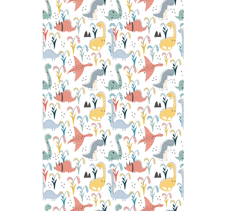 Store enrouleur dinosaure motif scandinave coloré - TenStickers