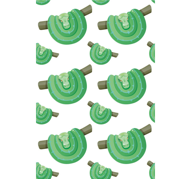Store enrouleur animaux motif serpent vert - TenStickers