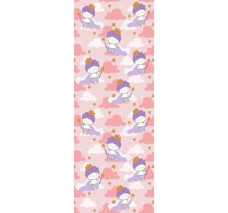 Store enrouleur chambre enfant princesses câlines et nuages - TenStickers