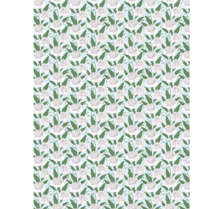 Store enrouleur fleurs et plantes motif pivoine blanche - TenStickers