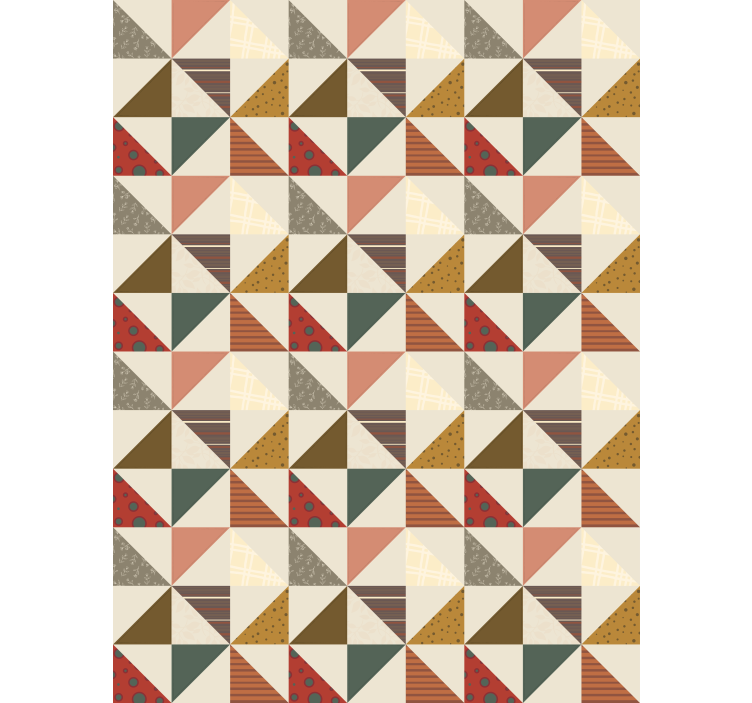 Stores plus vintage Patchwork géométrique - TenStickers