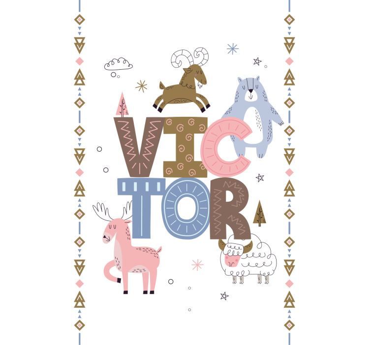 Store enrouleur scandinave design animal personnalisé - TenStickers