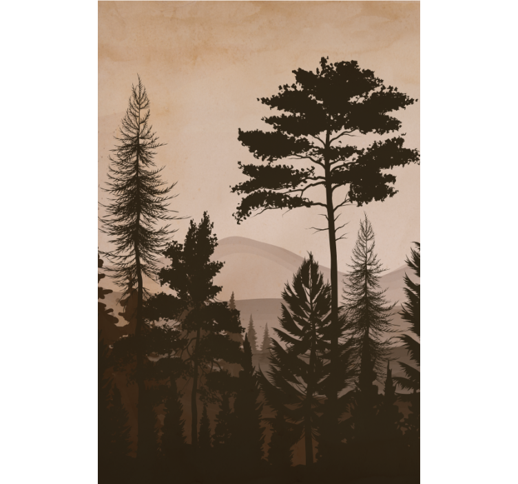 Stores Forêt aux couleurs de style scandinave - TenStickers