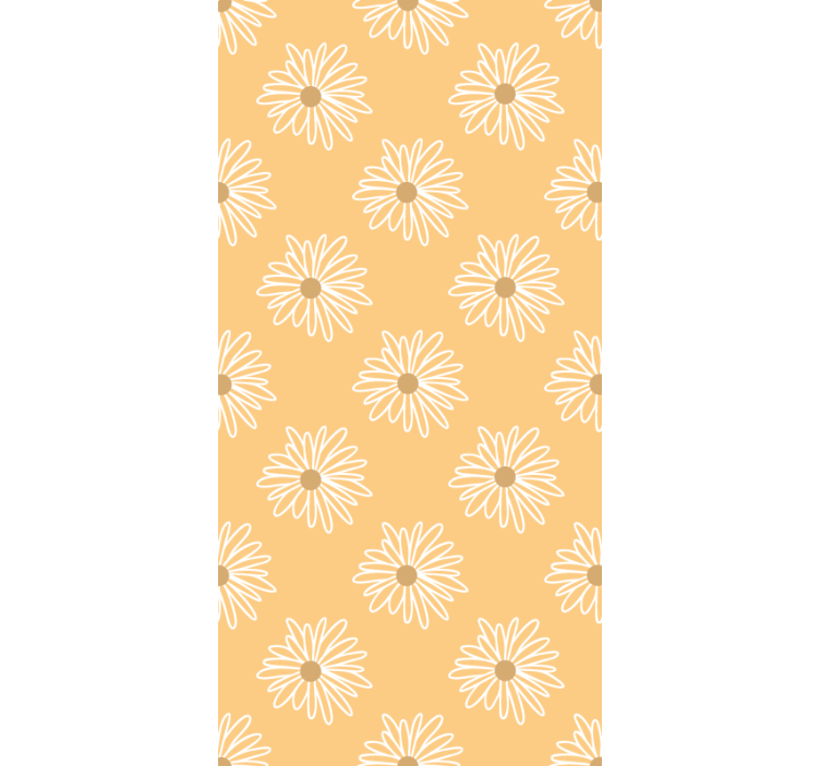 Store enrouleur fleur conception de marguerite jaune - TenStickers
