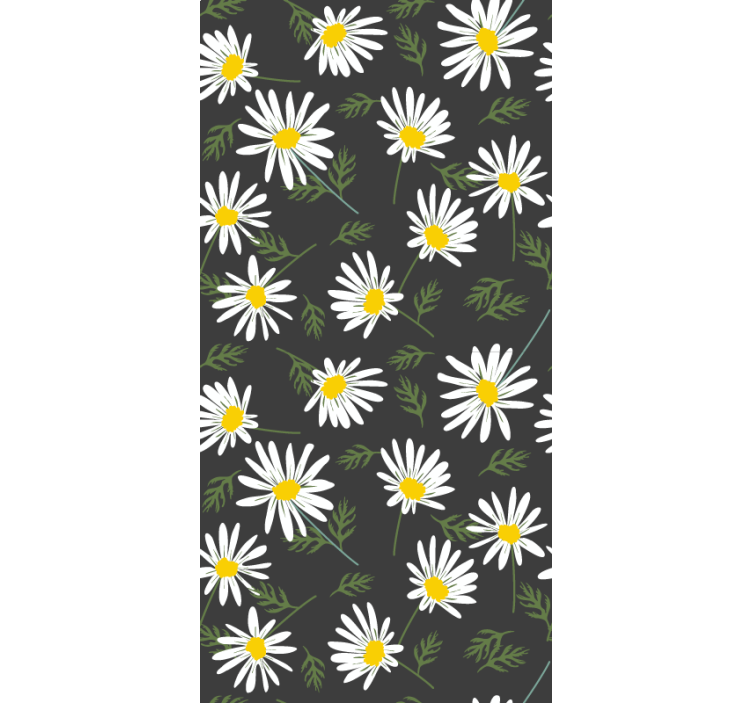 Store enrouleur fleurs et plantes motif floral de marguerite - TenStickers