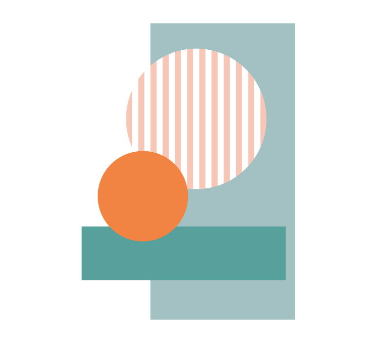 Store enrouleur motif géométrique et coloré - TenStickers