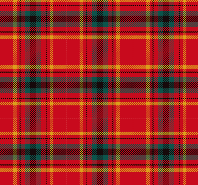Store rouge texture tartan rouge de noël - TenStickers