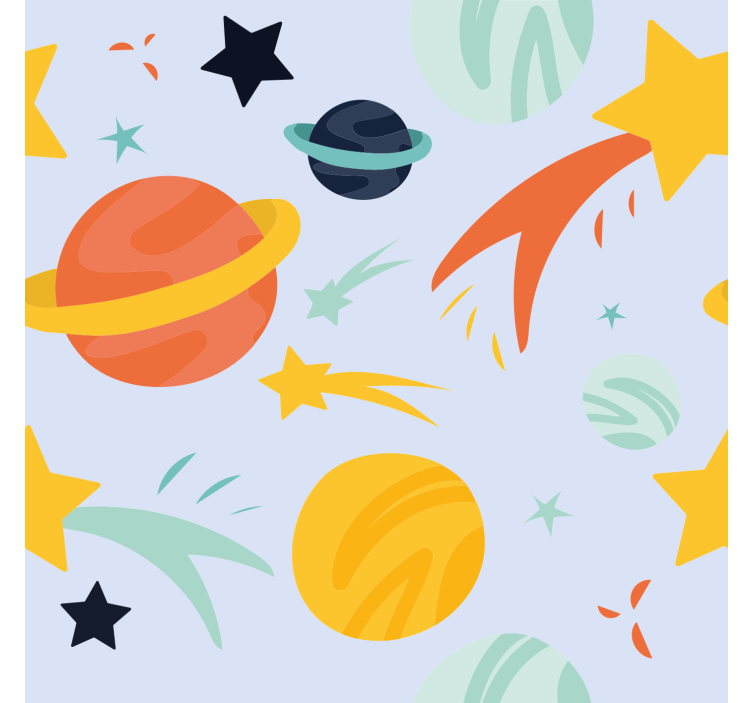 Store enrouleur chambre enfant modèle de planètes - TenStickers