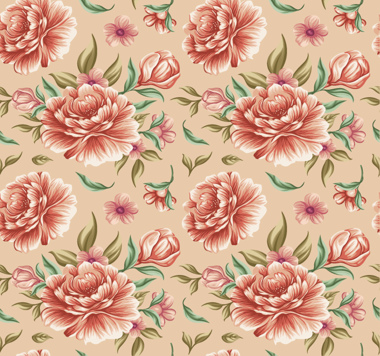 Store enrouleur salon bouquet de fleurs classique - TenStickers