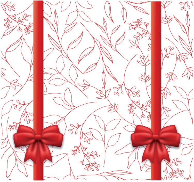 Store romantique motif floral avec liens - TenStickers