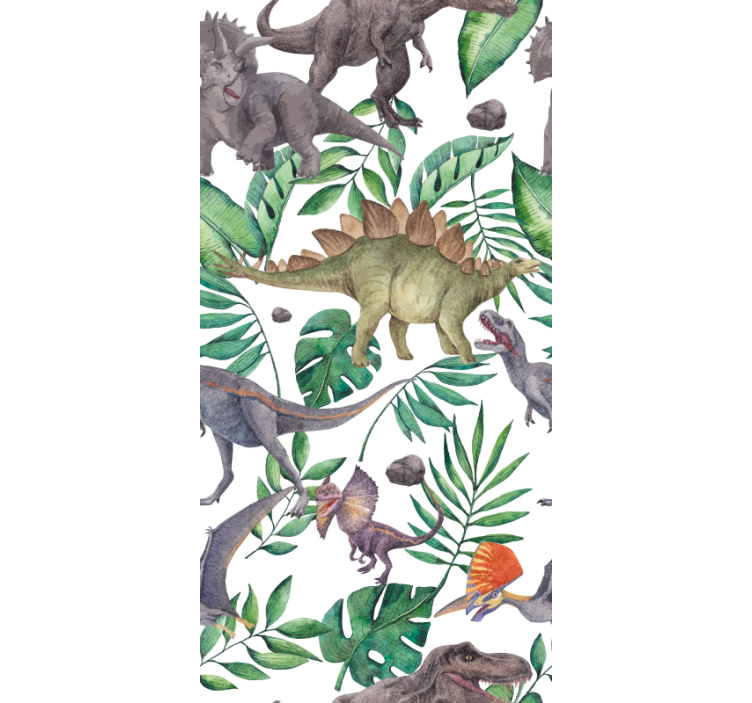 Store enrouleur dinosaure aquarelle - TenStickers