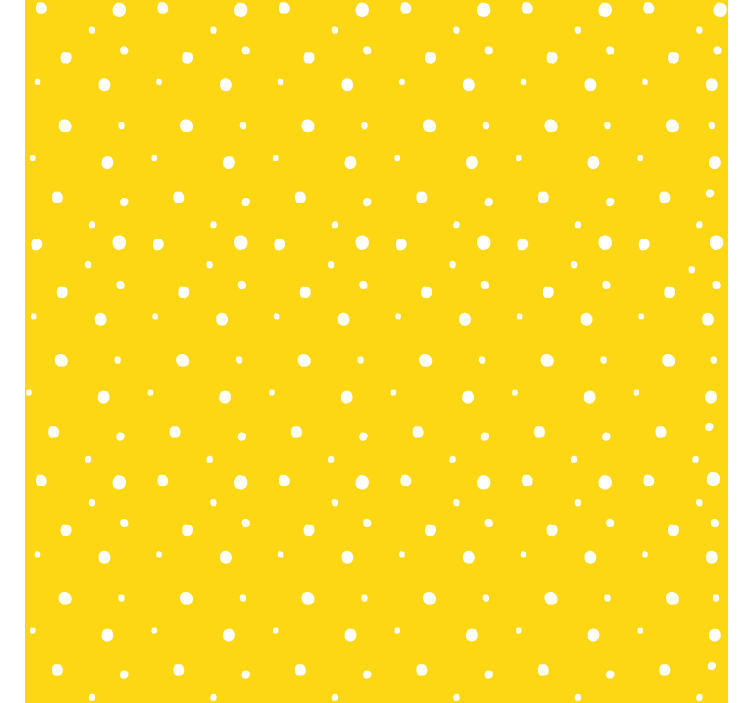 Store cuisine jaune motif de cercles - TenStickers