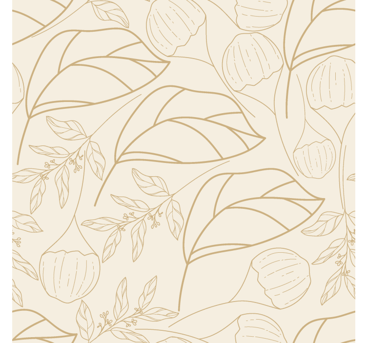 Store enrouleur élégant plantes fines beige - TenStickers