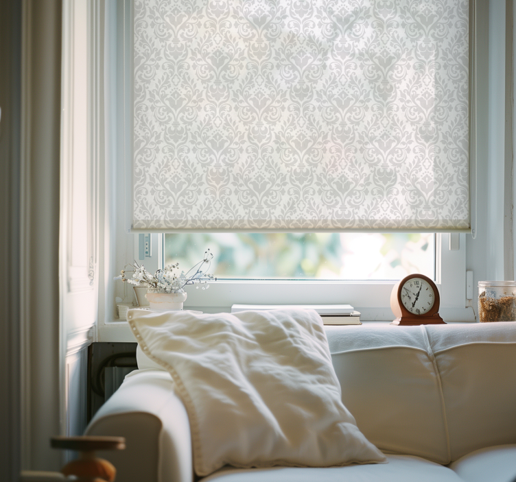 Store blanc damassé grunge - TenStickers