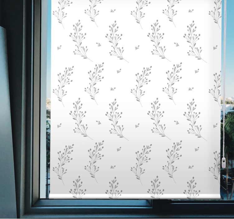 Store enrouleur fleur motif floral subtil - TenStickers