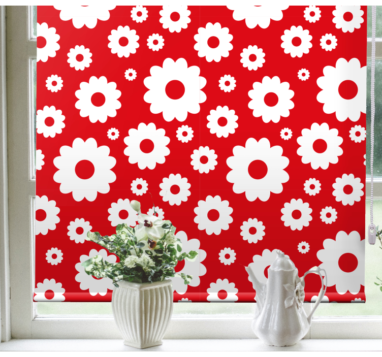 Store enrouleur fleur ravissant motif botanique - TenStickers