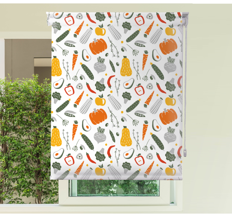 Store enrouleur fruits et légumes motif coloré et vibrant - TenStickers