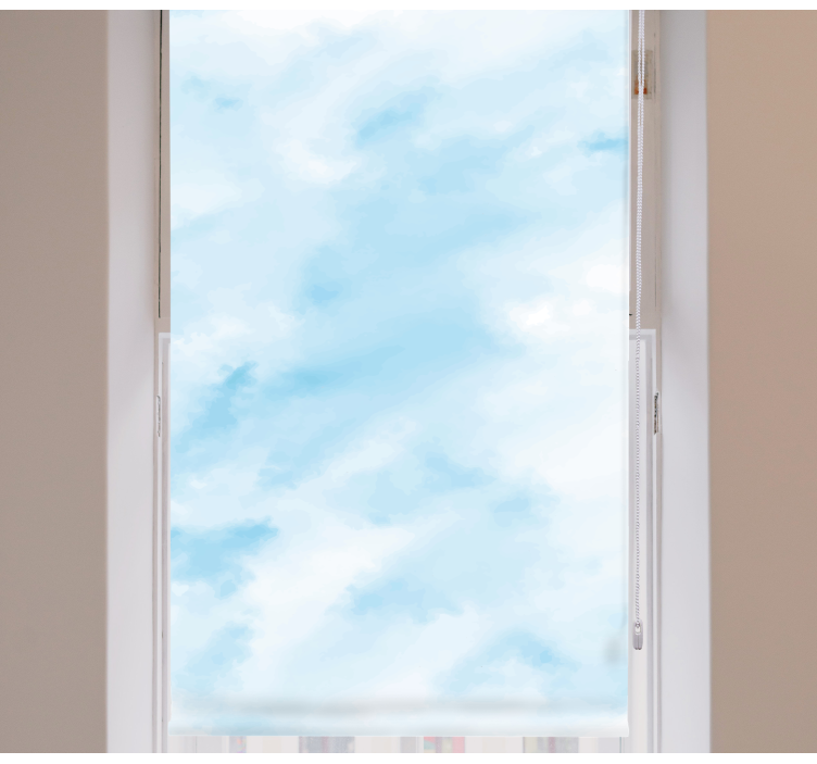 Store enrouleur nuage ciel bleu flou - TenStickers