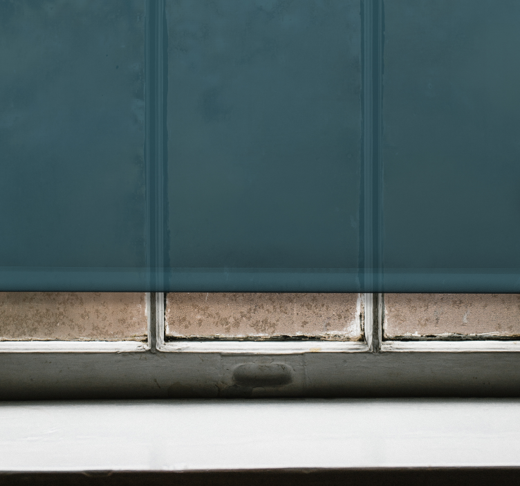 Store enrouleur opaque toile bleu sarcelle profond - TenStickers