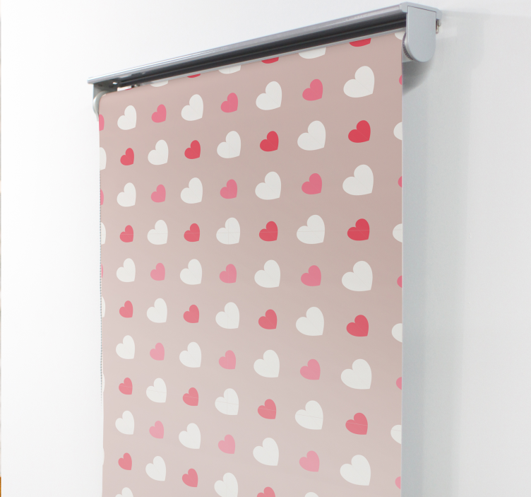 Store enrouleur romantique motif beige - TenStickers