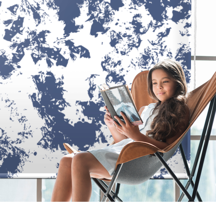 Store enrouleur textures et motifs motif bleu abstrait - TenStickers