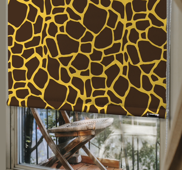 Store enrouleur animaux motif girafe - TenStickers