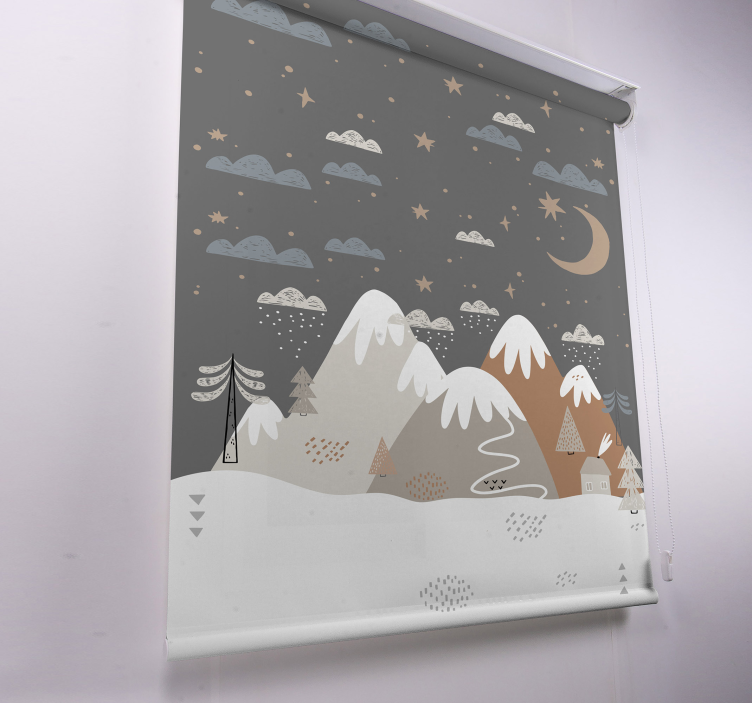 Stores nordiques Les montagnes - TenStickers