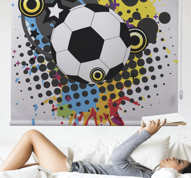 Stores plus de sport Football artistique - TenStickers