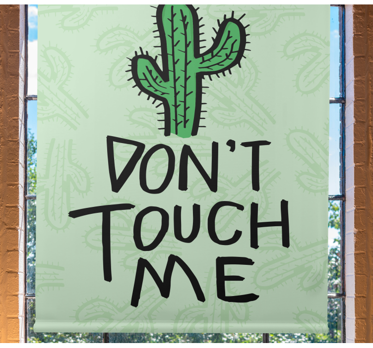 Stores pour couples Cactus 'ne me touche pas' - TenStickers