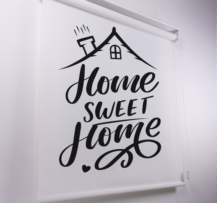 Stores pour couples Texte noir sweet home - TenStickers