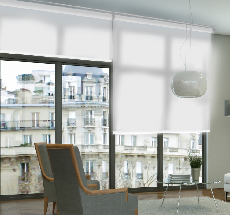 Store enrouleur tamisant blanc uni - TenStickers