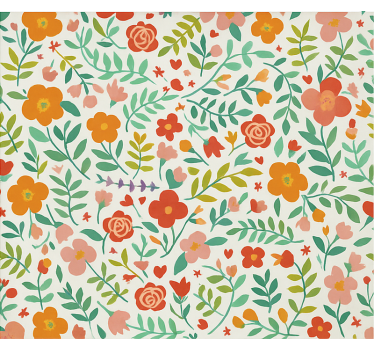 Store enrouleur chambre bébé fleurs stylisées joyeuses - TenStickers